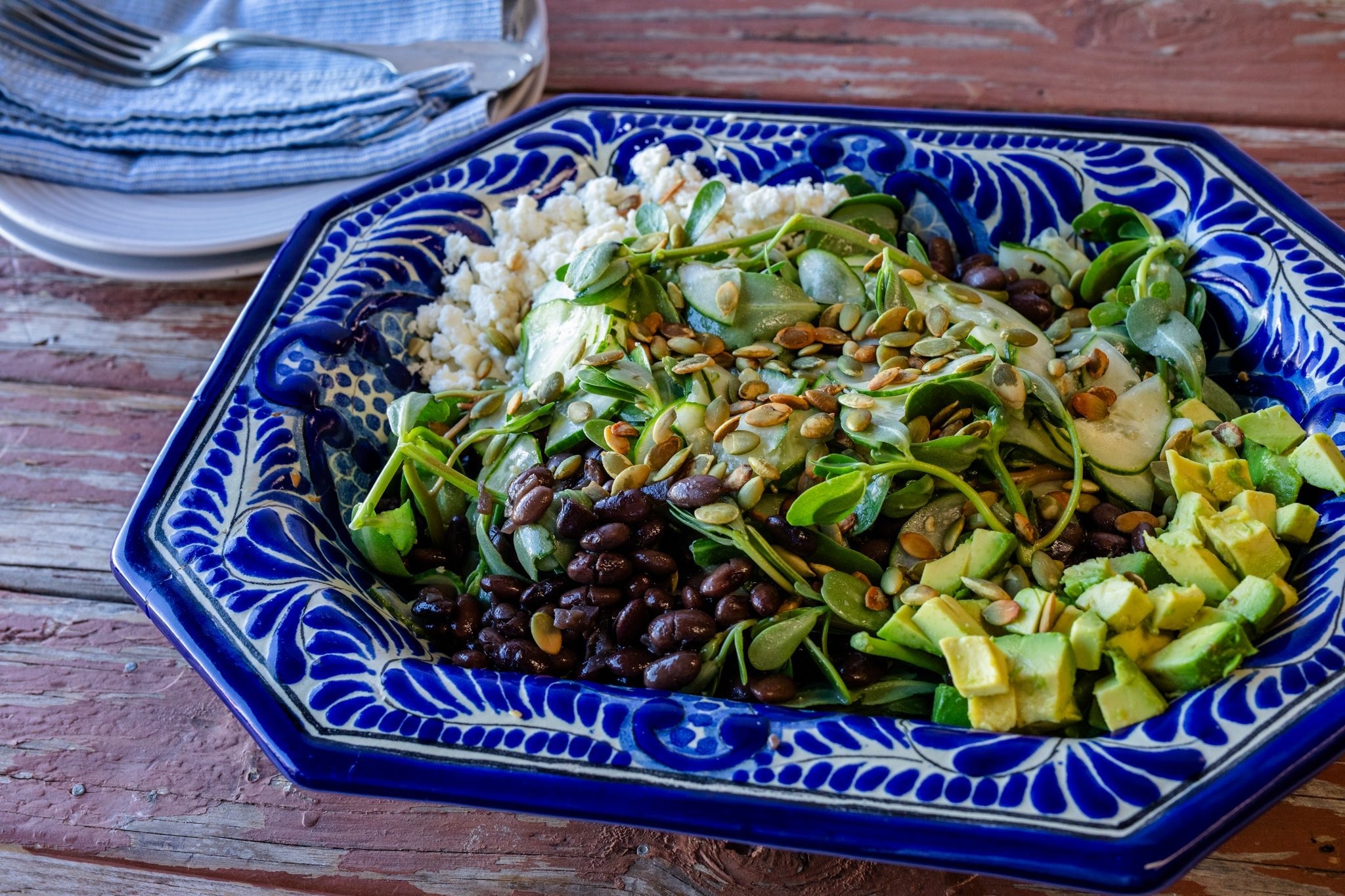 Cucumber, Purslane, and Bean Salad – Rancho Gordo