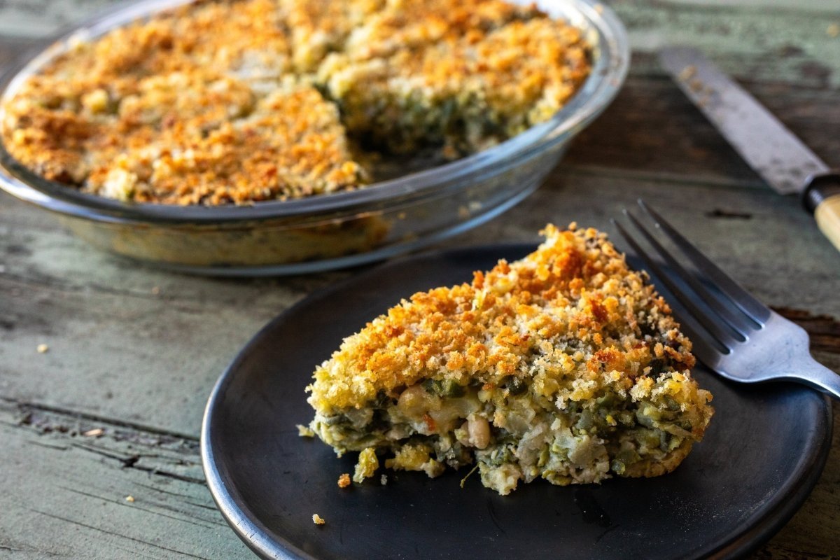 Italian-Style Green Bean, White Bean, and Potato Pie - Rancho Gordo