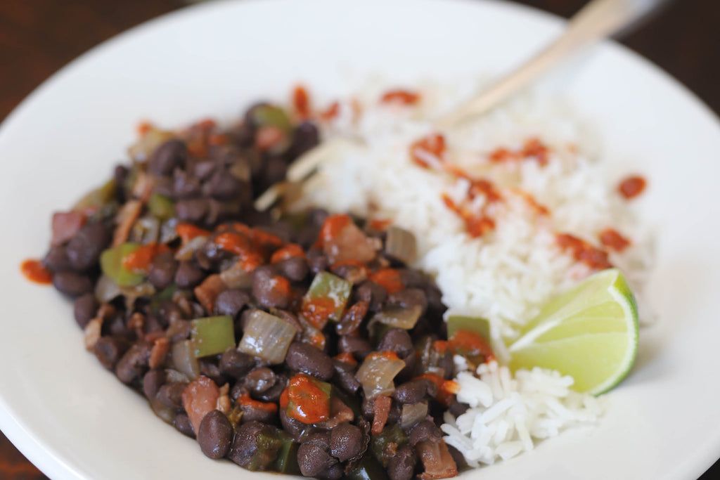 Moros y Cristianos (Black Beans and Rice)