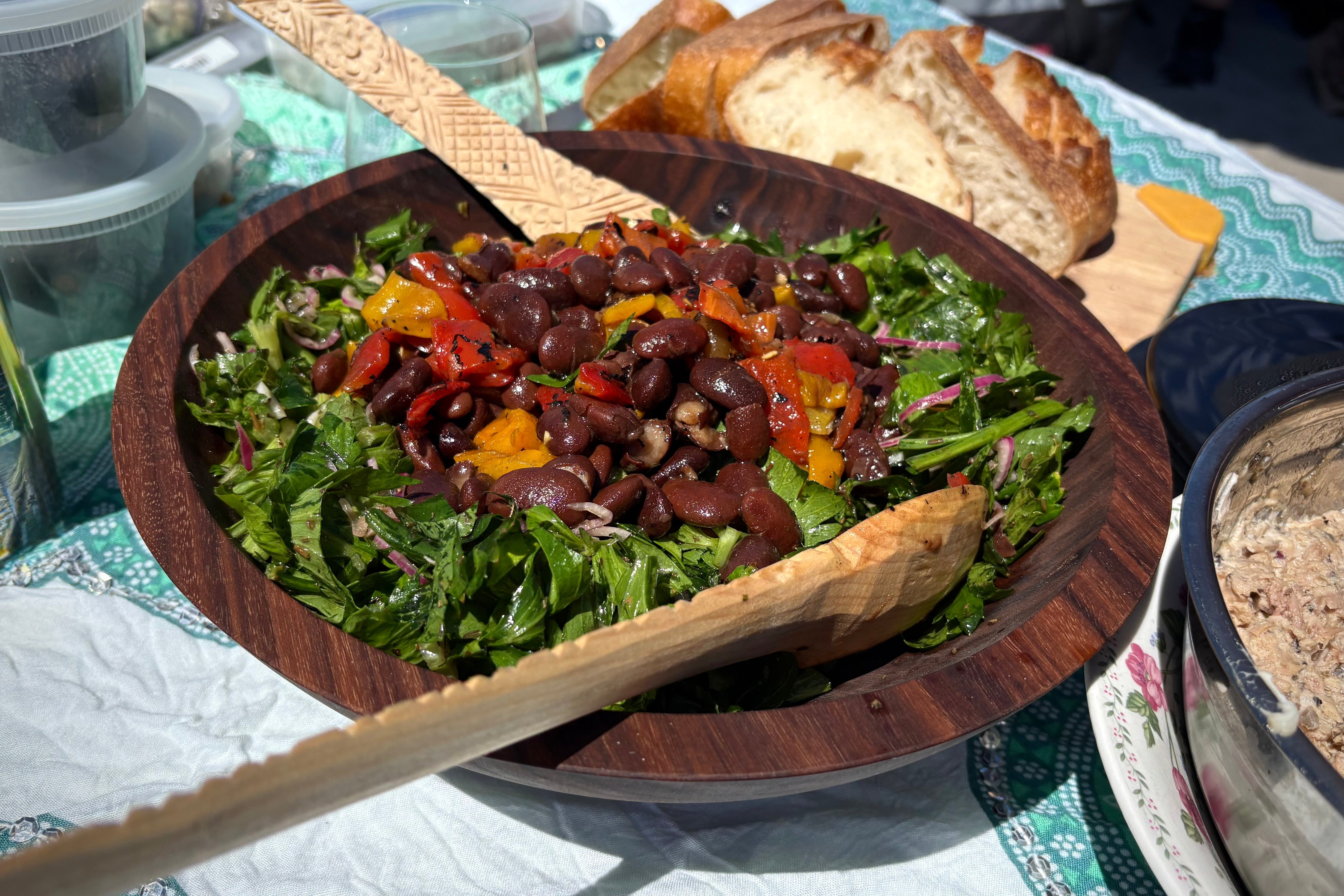 Ayocote Bean, Red Pepper, and Celery Salad