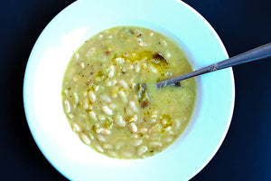 Roasted Leek and White Bean Soup