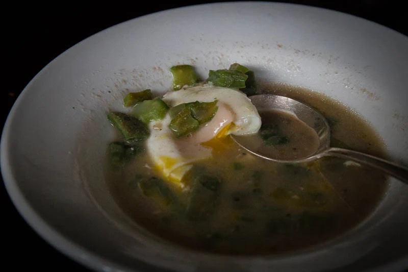 A Simple Soup with Bean Broth