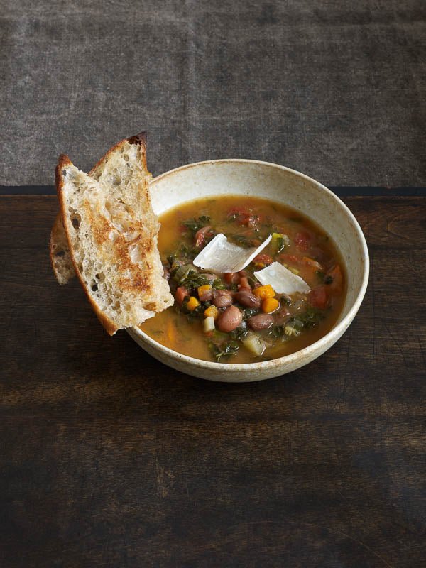 A Vegetable-Rich Minestrone Soup with Cranberry Beans (Borlotti) - Rancho Gordo