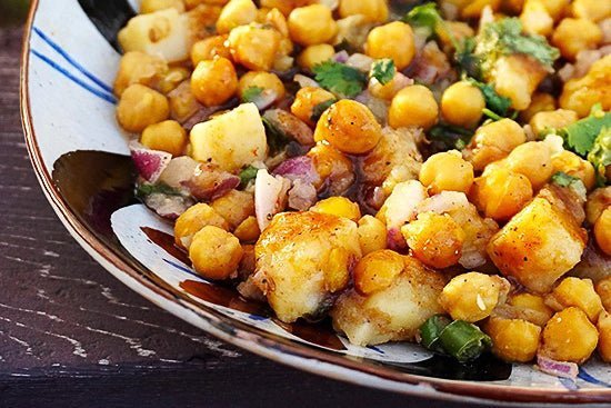 Arnab Chakladar's Chickpea-Potato “Chaat” - Rancho Gordo