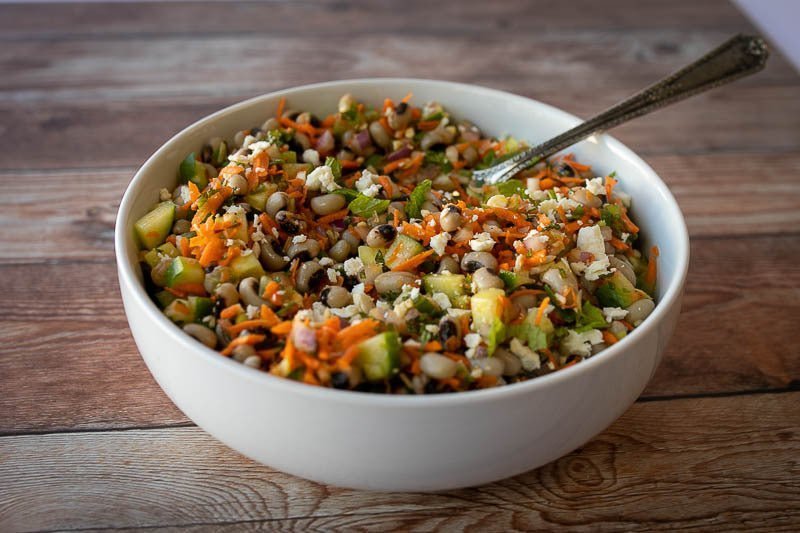 Black Eyed Pea and Carrot Salad with Spring Mint - Rancho Gordo