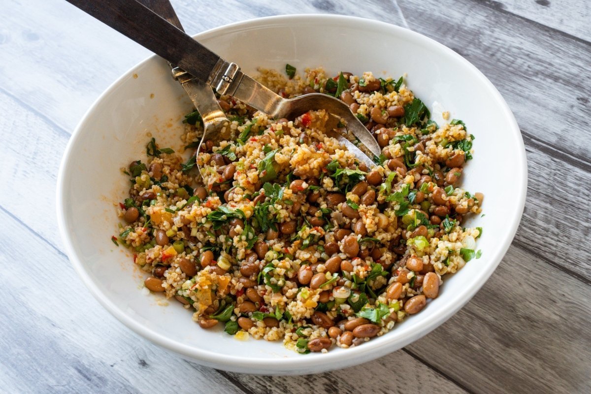 Buckeye Beans and Bulgur with Preserved Lemons - Rancho Gordo