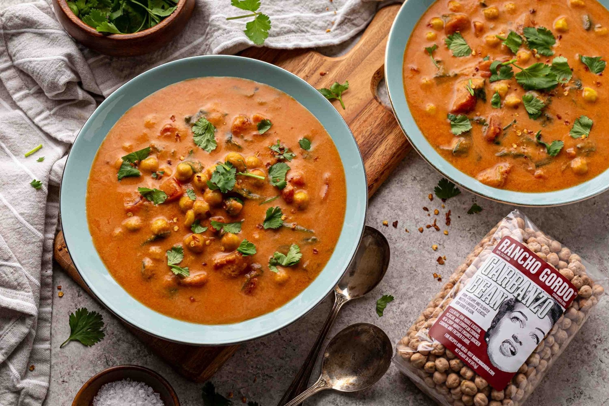 Chickpea Masala Tomato Soup - Rancho Gordo