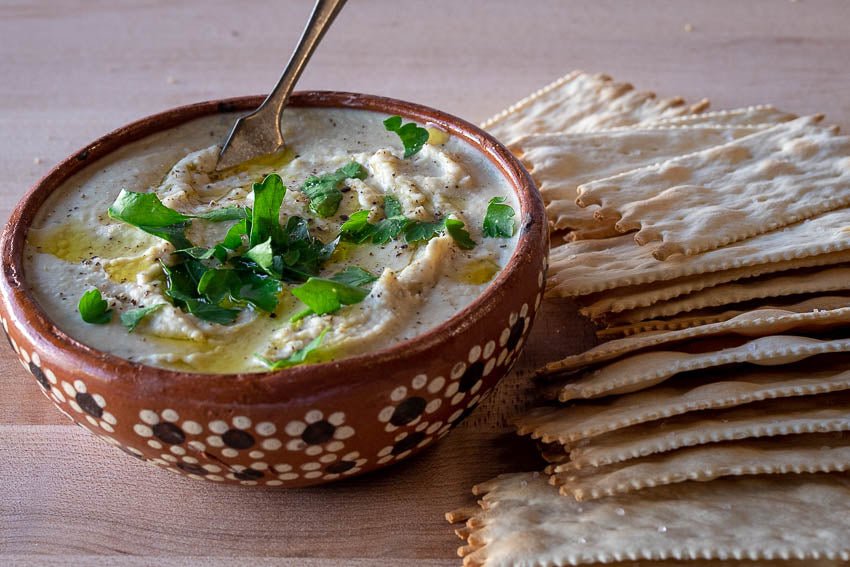 Creamy White Bean, Olive, and Goat Cheese Spread - Rancho Gordo