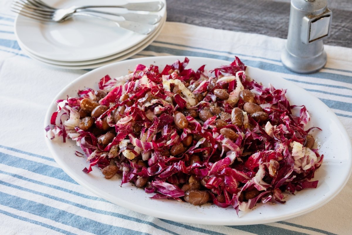 Marcella Hazan's Radicchio and Warm Bean Salad - Rancho Gordo