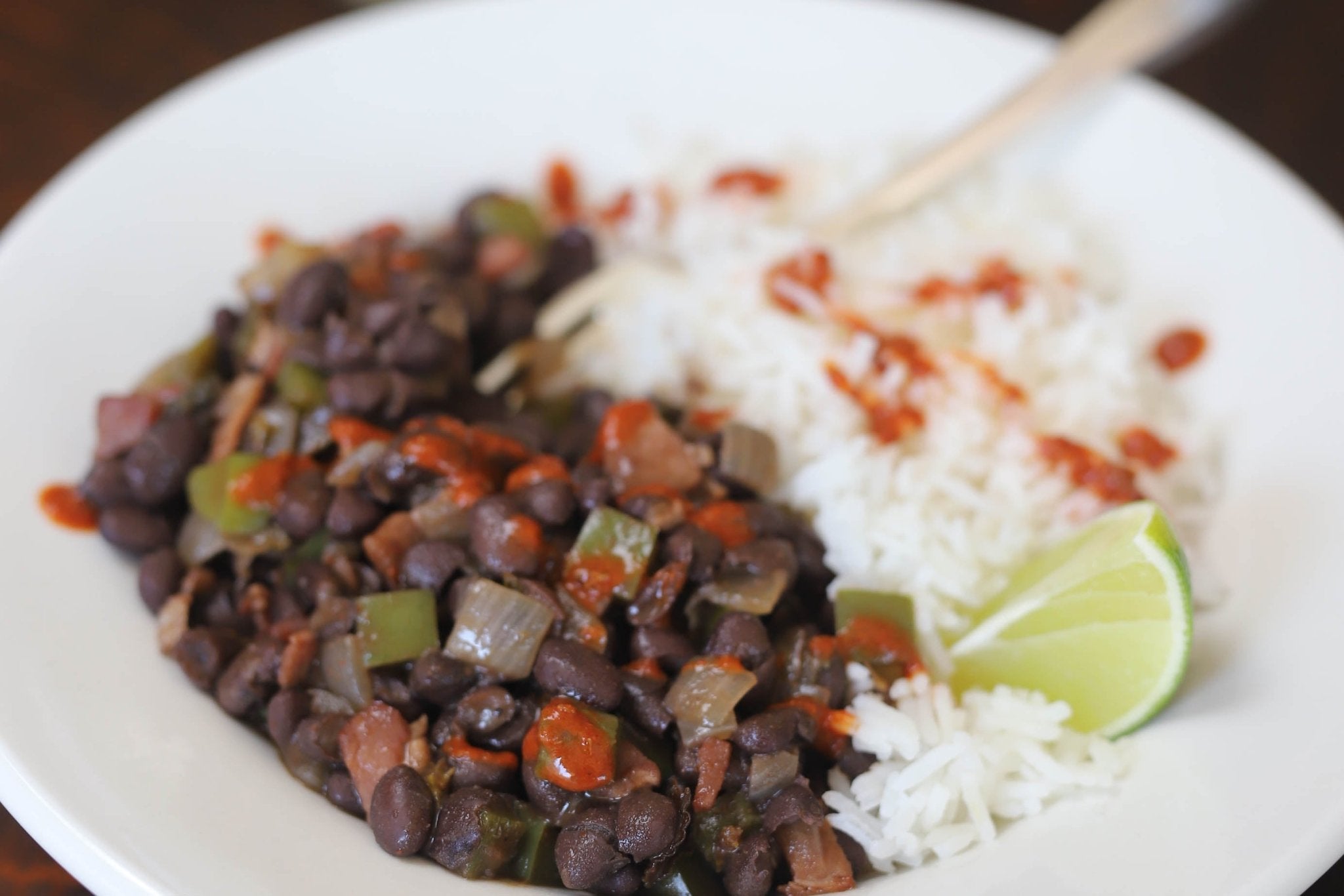 Moros y Cristianos (Black Beans and Rice) - Rancho Gordo