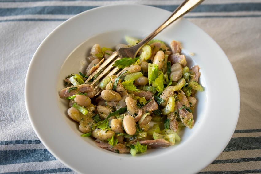 Provencal Tuna, White Bean, and Celery Salad - Rancho Gordo