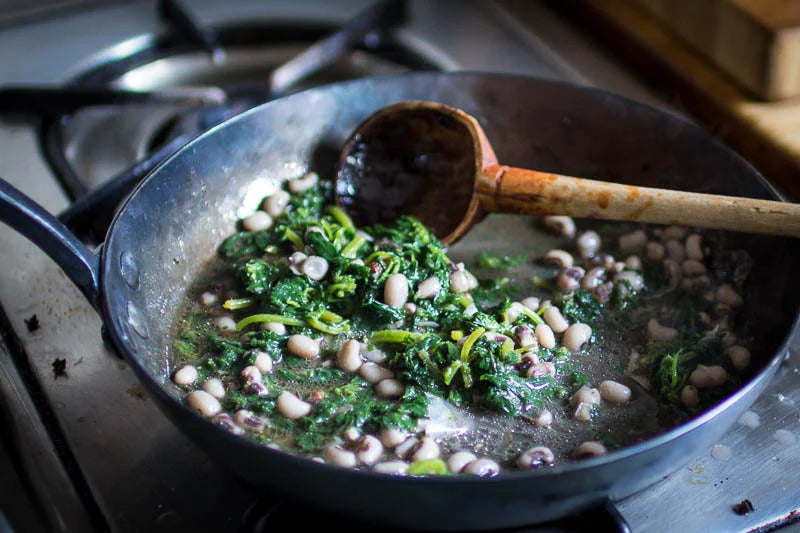 Black Eyed Peas and Greens