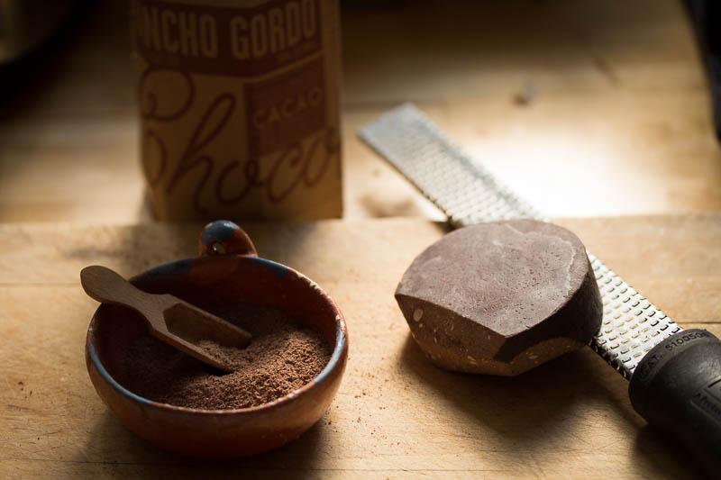 Rancho Gordo Stoneground Mexican Chocolate with ground bison 