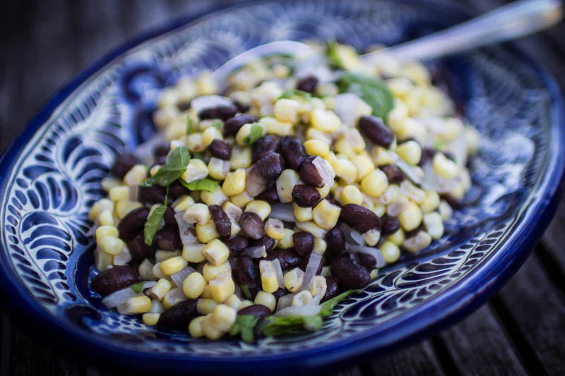 Corn with Black Beans and Epazote