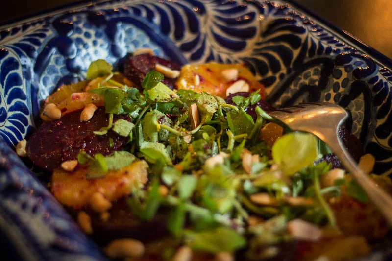 A Great Salad: Beets, Oranges, Watercress and Peanuts