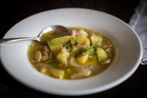 Fennel, Potato and White Bean Soup