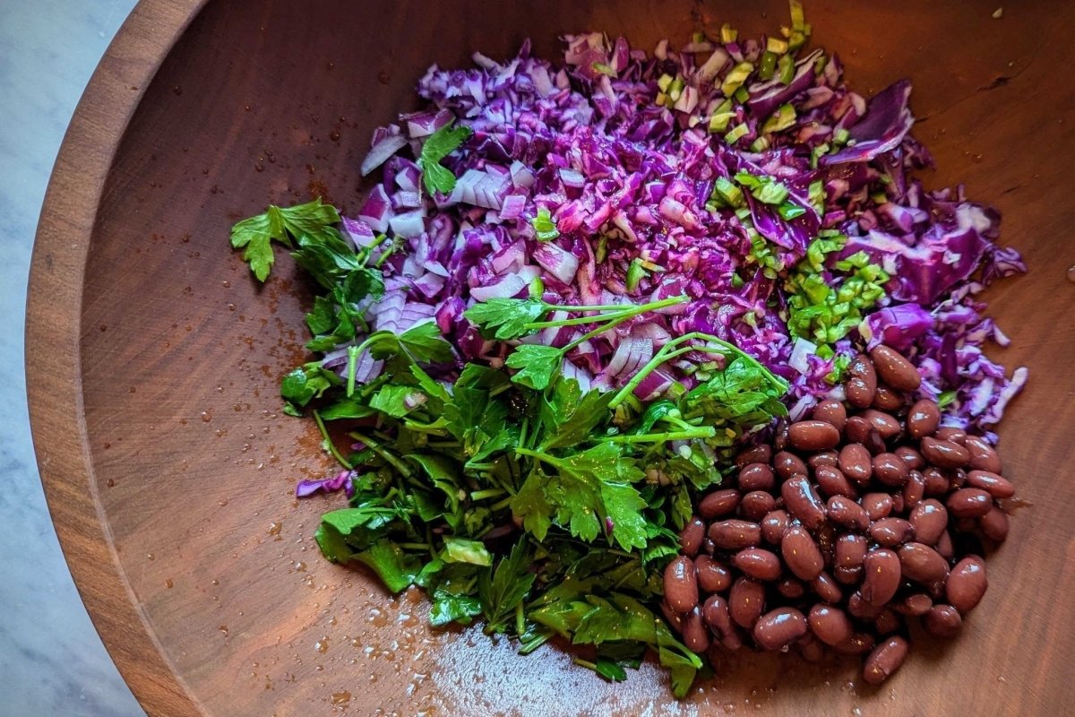 Red Cabbage and Red Bean Salad - Rancho Gordo