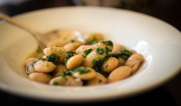 Royal Coronas with Italian Salsa Verde - Rancho Gordo