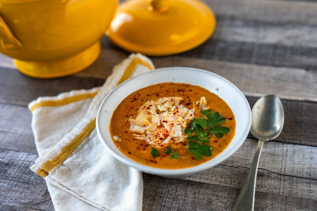 Teri Adolfo's Tomato, Bean, and Coconut Soup - Rancho Gordo