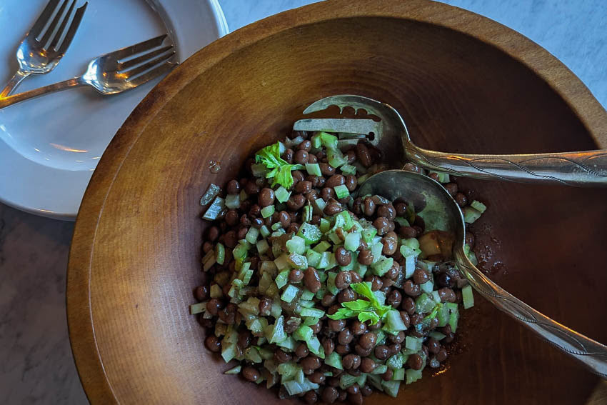 Pinquito Bean and Celery Salad with Lemon Dressing