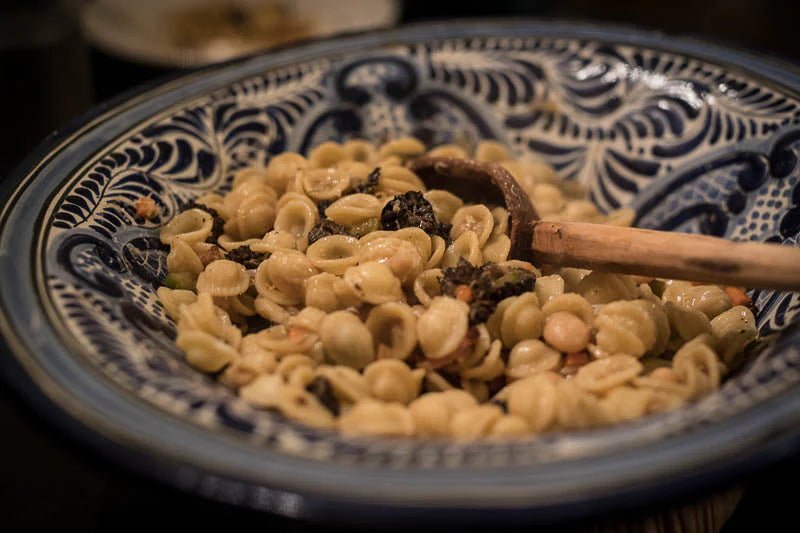 Winging It: Pasta e Fagioli with Morels and Bacon - Rancho Gordo