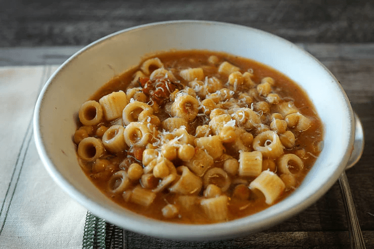 ZUPPA DI PASTA E CECI (SOUP OF PASTA AND CHICKPEAS) - Rancho Gordo