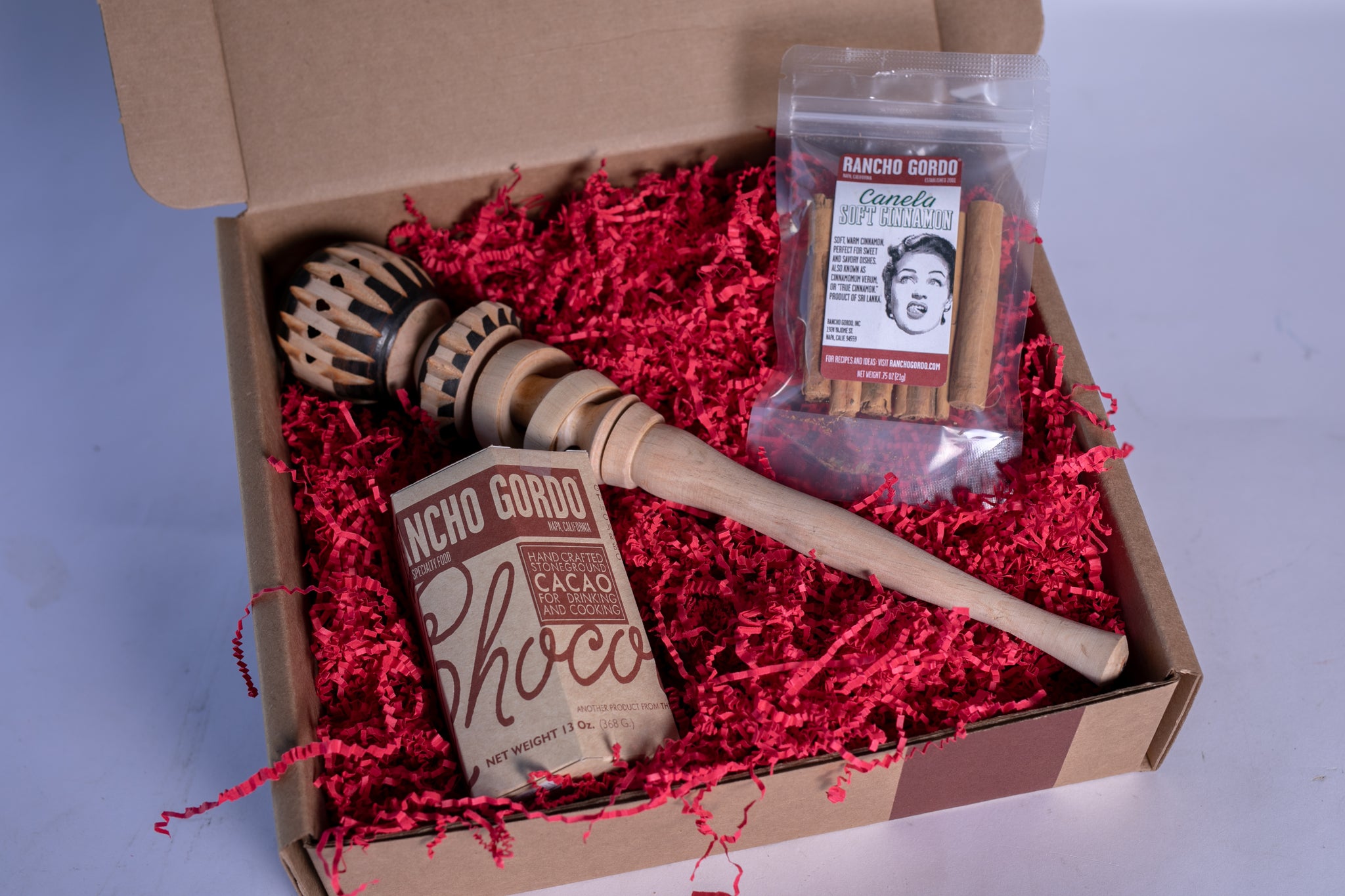 Stoneground Chocolate and Molinillo Gift Set