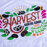 closed up of Rancho Gordo Harvest 2023 T-Shirt