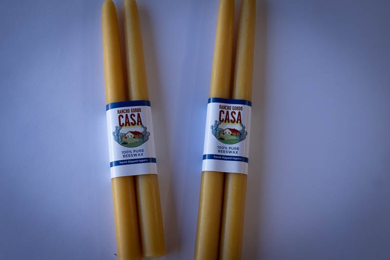 Bluecorn Beeswax Pillar Candle - Thumbnail 2