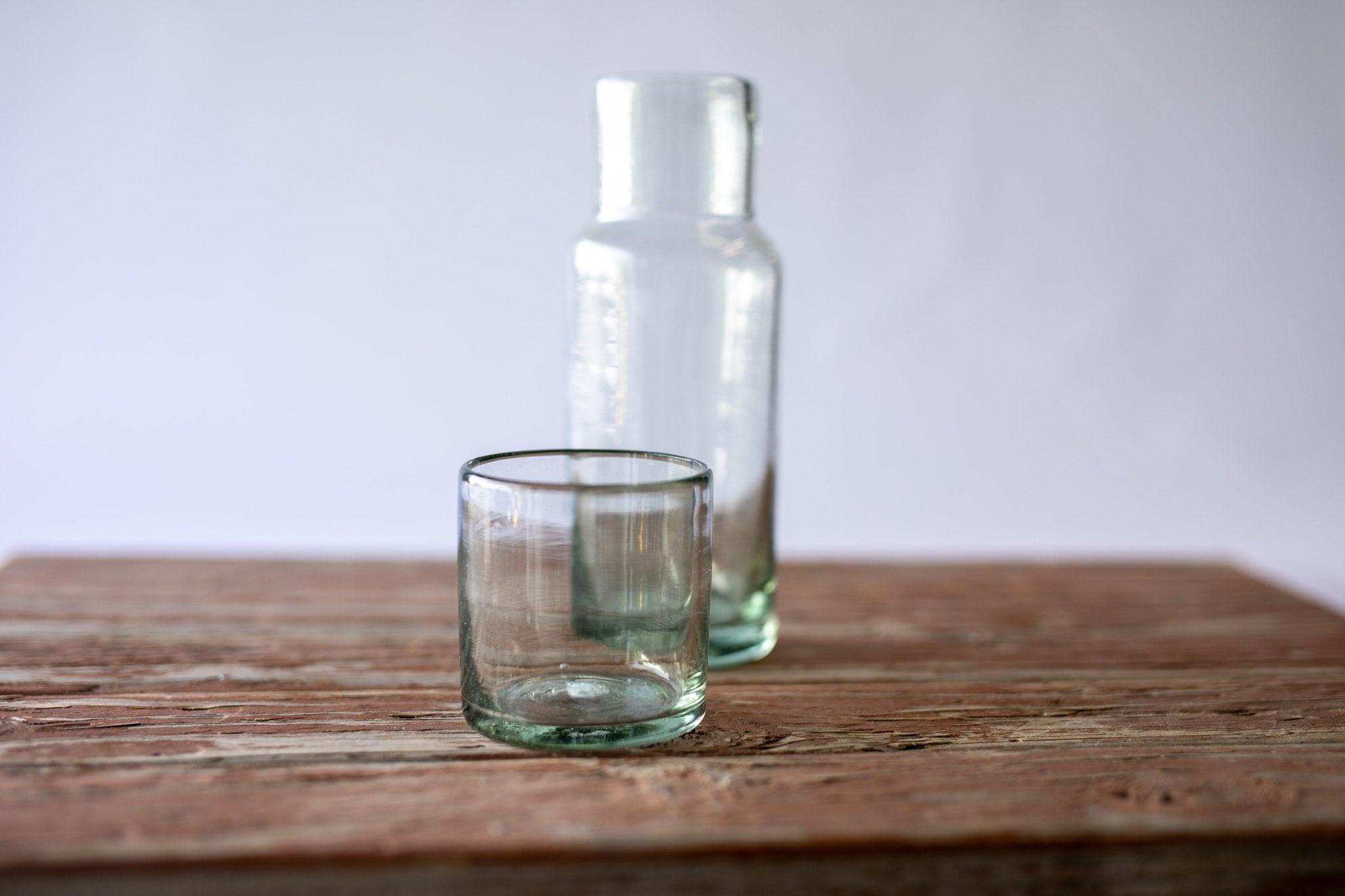Handblown Glass Pitcher and Glass Set - Rancho Gordo