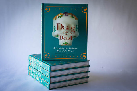 Five copies of Dining with the Dead cookbook 