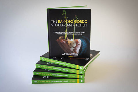Five copies of The Rancho Gordo Vegetarian Kitchen, Volume 1