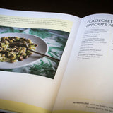 Close up of an open Rancho Gordo Vegetarian Kitchen, Volume 1